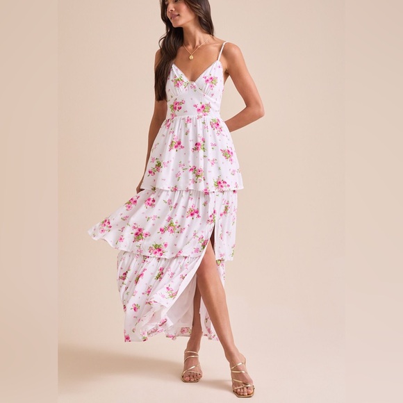 Altar’d State Floral Tiered Maxi Dress - Picture 1 of 9